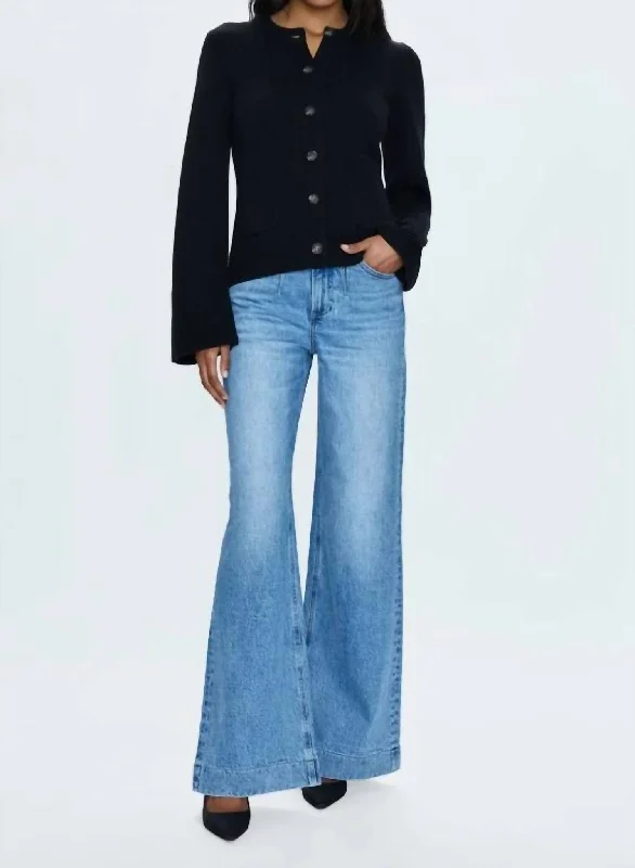 ultra-lightweight summer jeans for women -Lana Wide Leg Jeans In Gallery