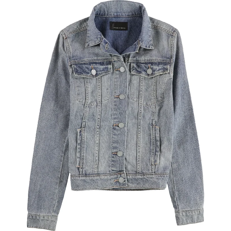 casual oversized shacket for women -Articles of Society Womens Taylor Jean Jacket, Blue, Small