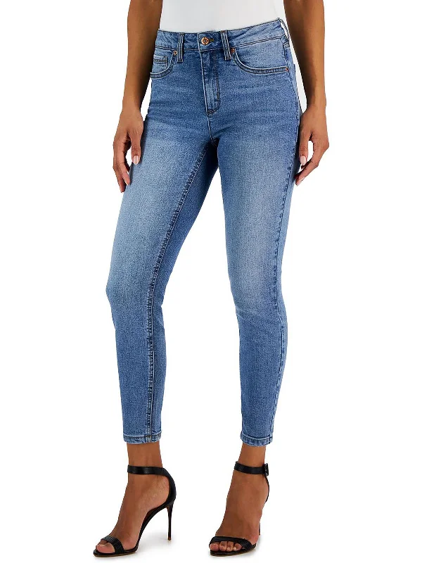 classic straight-fit jeans for women -Womens High Rise Denim Skinny Jeans