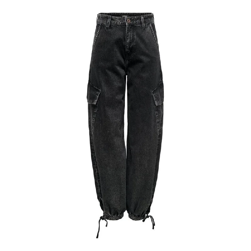 ripped high-waisted jeans for women -Only  Cotton Jeans & Women's Pant