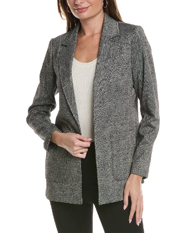 classic women's wool coat -Anne Klein Notch Collar Jacket