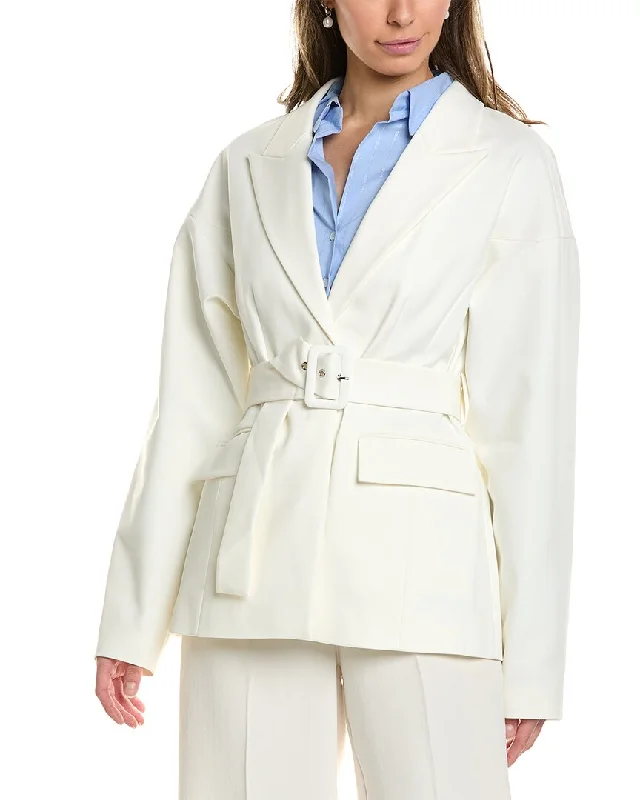 stylish women's blazer -BCBGMAXAZRIA Belted Jacket