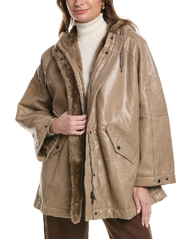 women's travel-friendly jacket -Brunello Cucinelli Sheepskin Jacket