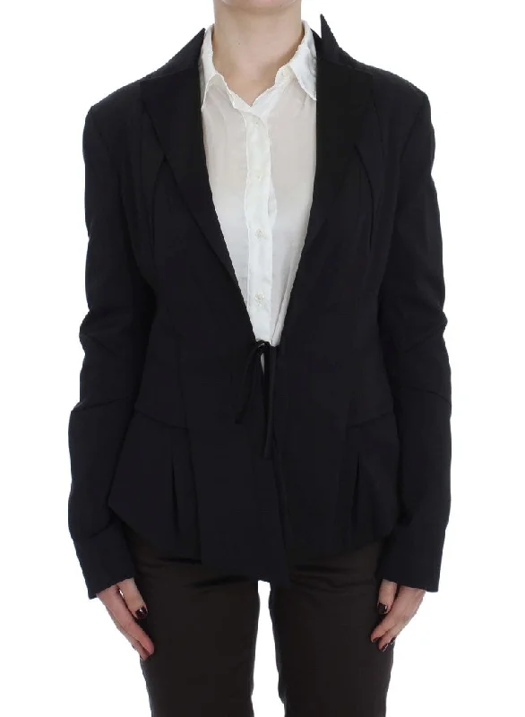 women's elegant cape coat -Exte  Stretch Single Breasted Blazer Women's Jacket