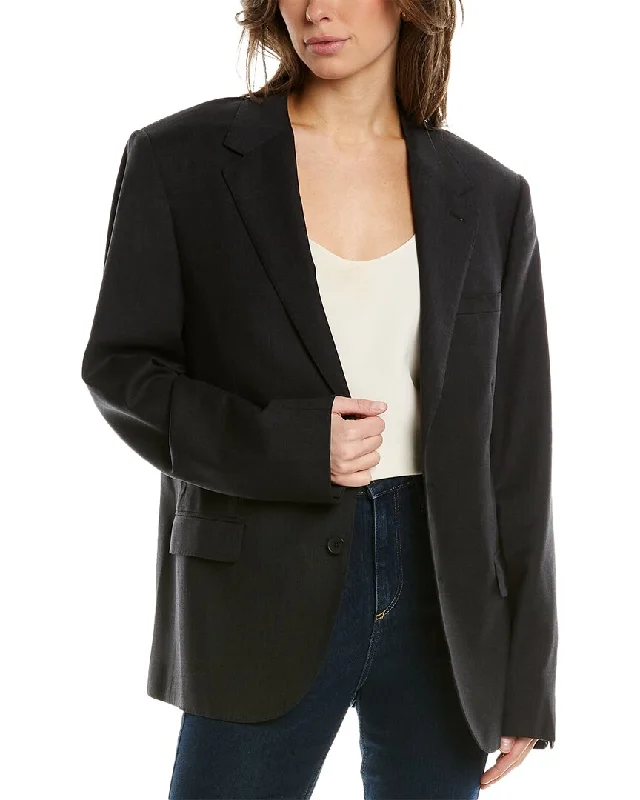 cozy teddy coat for ladies -IRO Mitch Wool-Blend Jacket