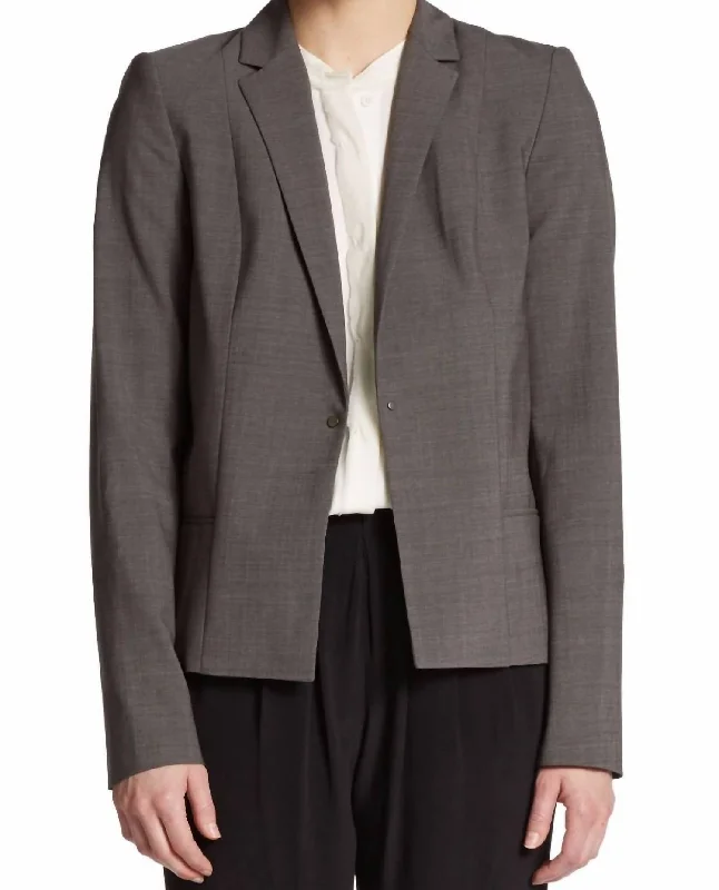 sophisticated evening coat for women -Women's Wendy Blazer In Gray