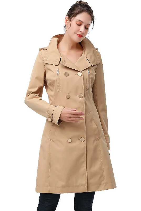 elegant long coat for women -BGSD Women Amari Waterproof Hooded Trench Coat