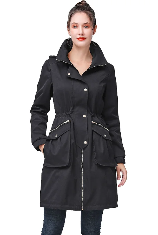 stylish leather jacket for women -BGSD Women Carly Waterproof Hooded Parka