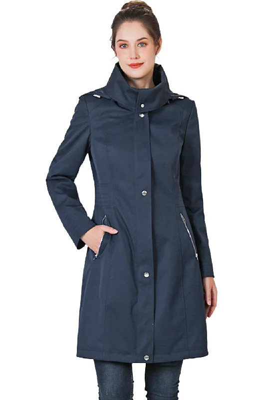 sleek minimalist coat for women -BGSD Women Anais Waterproof Hooded Anorak