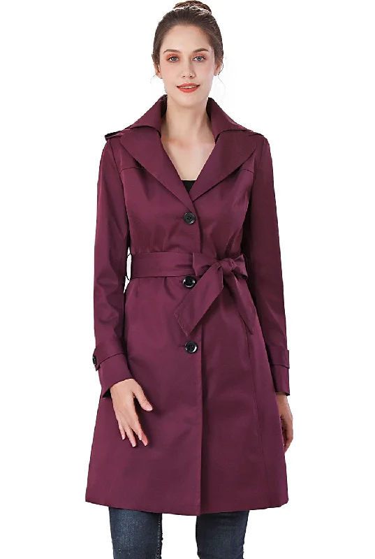 casual coats for women -BGSD Women Eva Waterproof Hooded Trench Coat