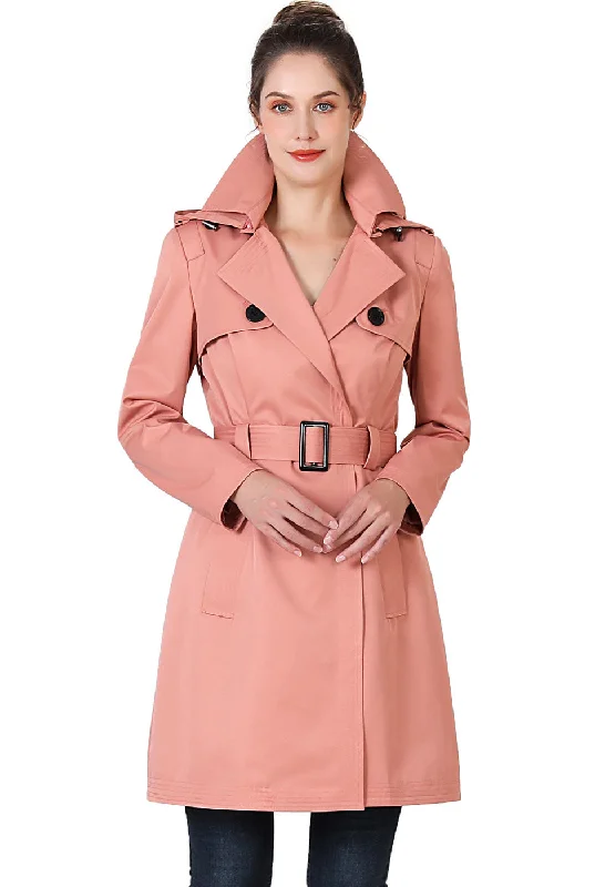 women's lightweight jacket -BGSD Women Gabby Waterproof Hooded Trench Coat