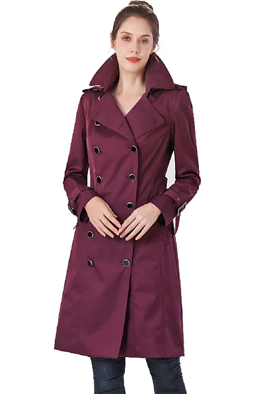 women's relaxed fit blazer -BGSD Women Karla Waterproof Trench Coat