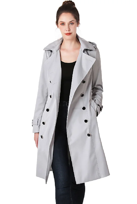 zip-up casual anorak jacket for women -BGSD Women Karla Waterproof Trench Coat