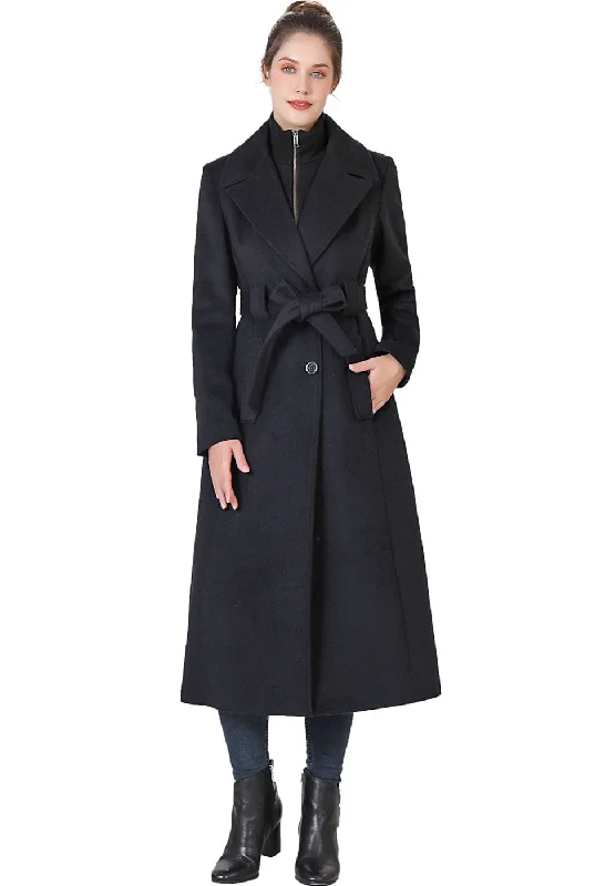 casual oversized shacket for women -BGSD Women May Belted Wrap Wool Trench Coat