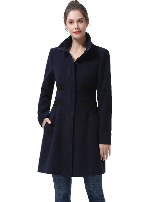 women's relaxed fit blazer -BGSD Women Ari Fit & Flare Wool Coat