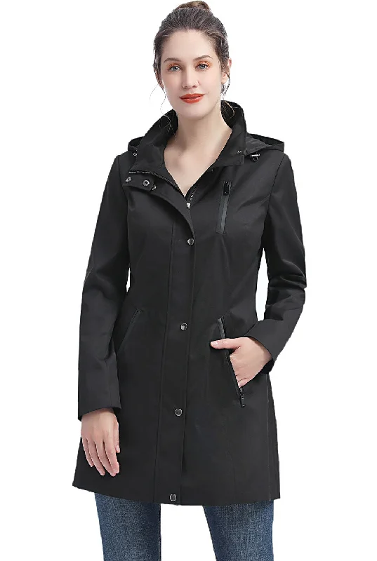 warm shearling coat for women -BGSD Women Easton Waterproof Hooded Anorak Jacket