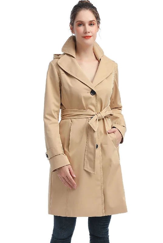 warm padded coat for women -BGSD Women Eva Waterproof Hooded Trench Coat