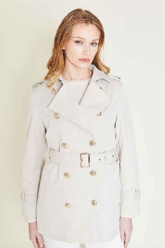 professional work blazer for women -Paris Trench Coat - Short